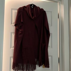 Burgundy Poncho My Jessy